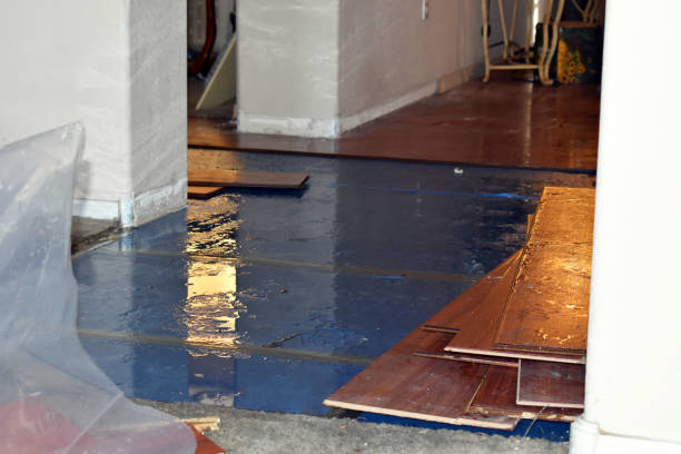 Professional Basement Flood Cleanup technician working in Cherokee, OK